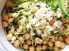 Chickpea, Barley & Zucchini Ribbon Salad with Mint & Feta