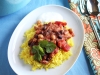 Mixed Bean Masala with Fragrant Yellow Rice