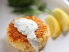 Smoked Salmon Potato Cakes with Herbed Creme Fraiche