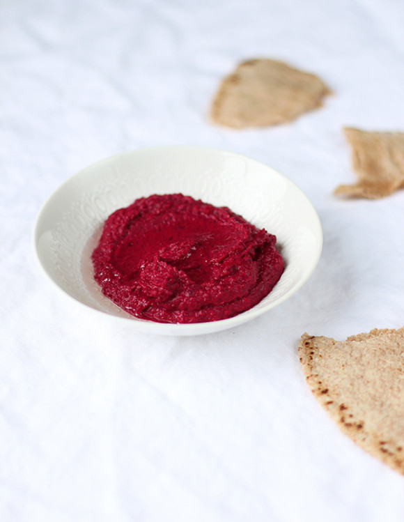 Beet & Black-Eyed Pea Hummus from Eat Your Greens